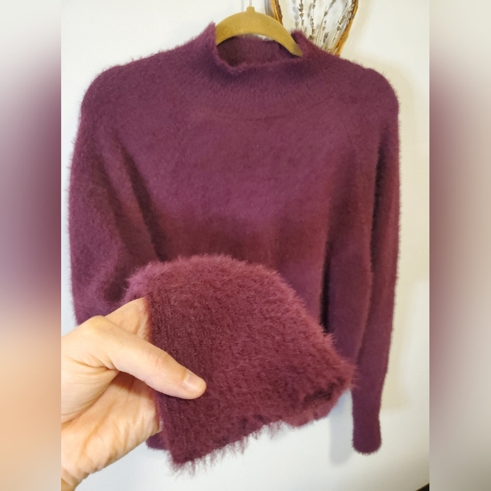 Plush Purple Women's Sweater - Picture 3 of 6